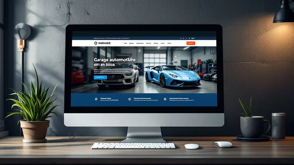 Site web d'un garage automobile, référencement local en bonus